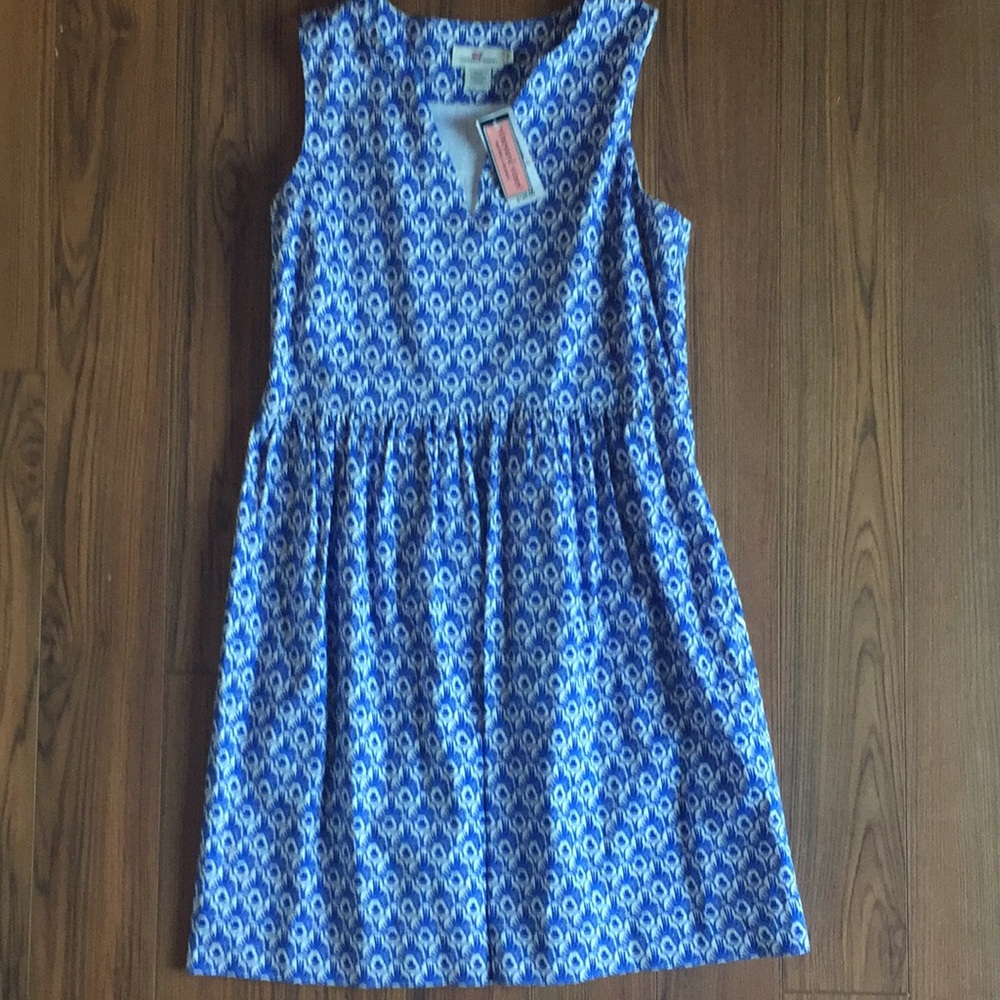Vineyard Vines Feather Print Dress-NWT